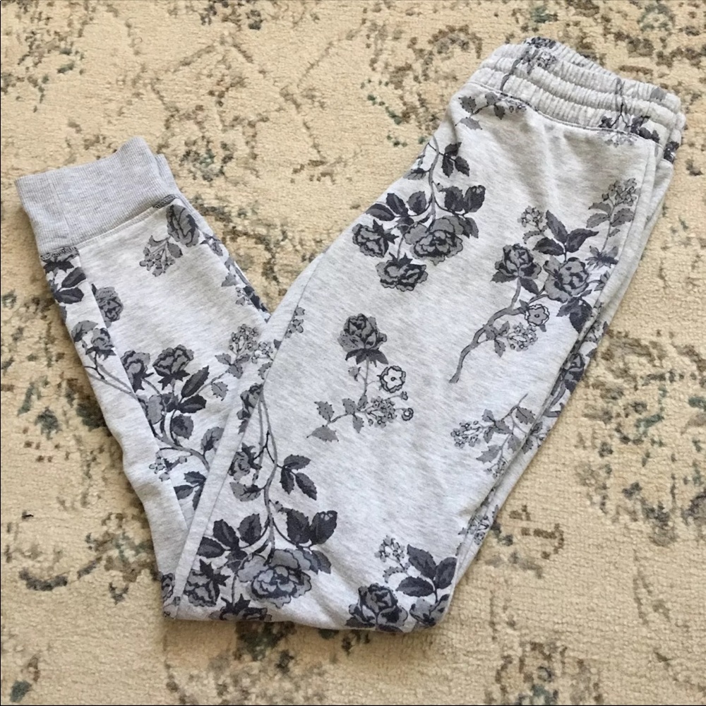 Floral Print Jogger Pants